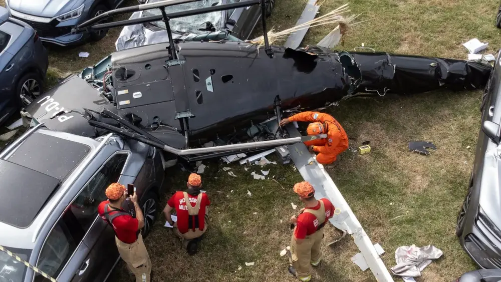 Colisão no Rio: helicópteros voavam com base na visão dos pilotos