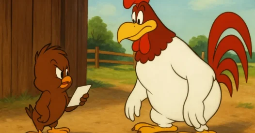 Galo Claudio Looney Tunes 1946 Warner Bros italiano Henery Hawk