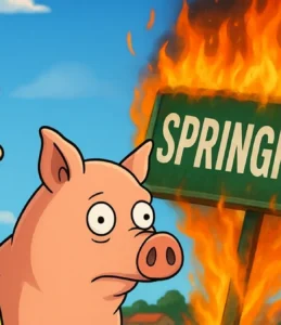 Os Simpsons: O Filme (2007): Homer, Porco e Crise em Springfield