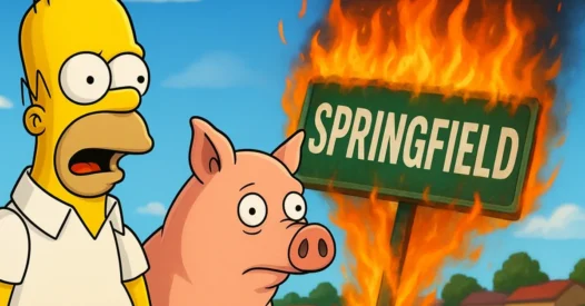 Os Simpsons: O Filme (2007): Homer, Porco e Crise em Springfield