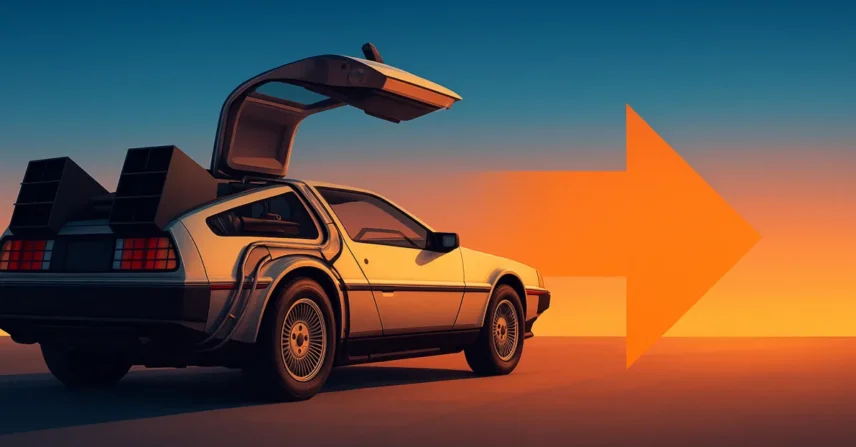 De Volta Futuro Robert Zemeckis Michael J Fox DeLorean