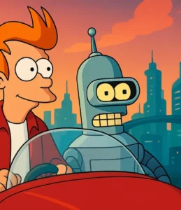Futurama (1999): Fry e Bender em Uma Aventura no Futuro!